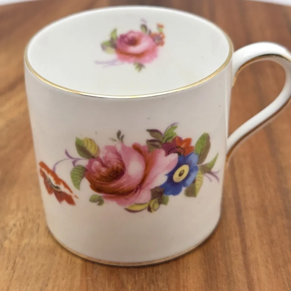 Paragon Bone China Demitasse Espresso/Coffee/Tea Pot And 2 Cups And Saucers Set